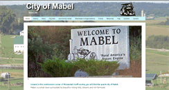 Desktop Screenshot of cityofmabel.com