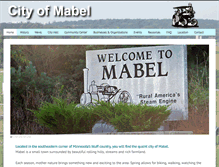 Tablet Screenshot of cityofmabel.com
